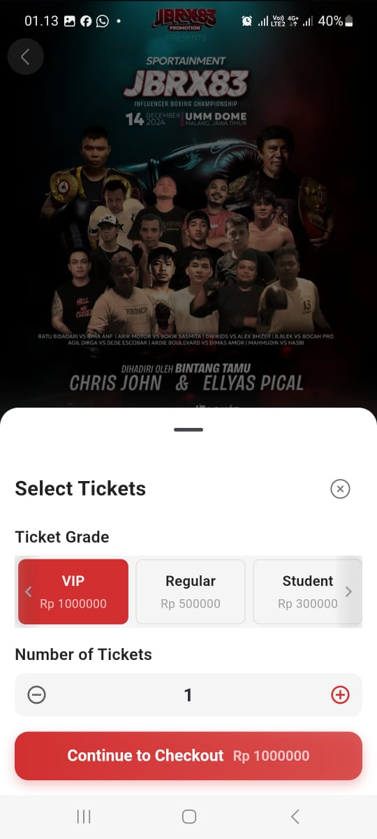 Booking flow in the ticketing backend