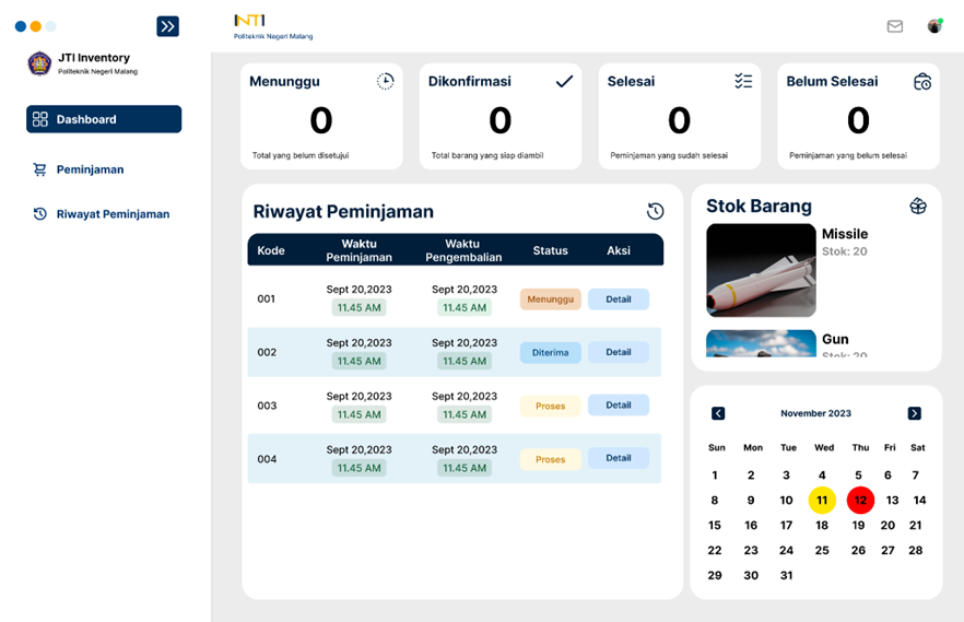 Inventory JTI screenshot 1